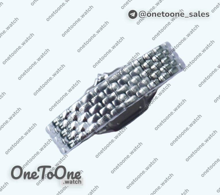 Реплика часов Cartier Panthère Secrete Ladies 27mm Diamond Bezel Stainless steel Top-tier Копия один в один White Dial Stainless steel Bracelet Ronda Quartz