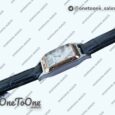 Реплика часов Cartier Santos De Cartier Stainless steel/Rose gold Whtie Dial Leather Swiss Quartz