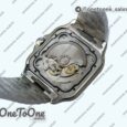 Реплика часов Cartier Santos de Cartier 2018 40mm Stainless steel Top-tier Копия один в один White Dial Stainless steel SmartLinks Bracelet MIYOTA 9015