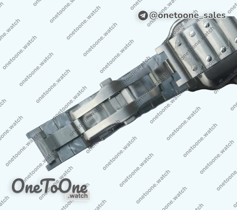 Реплика часов Cartier Santos de Cartier 2018 40mm Stainless steel Top-tier Копия один в один Blue Dial Stainless steel SmartLinks Bracelet MIYOTA 9015