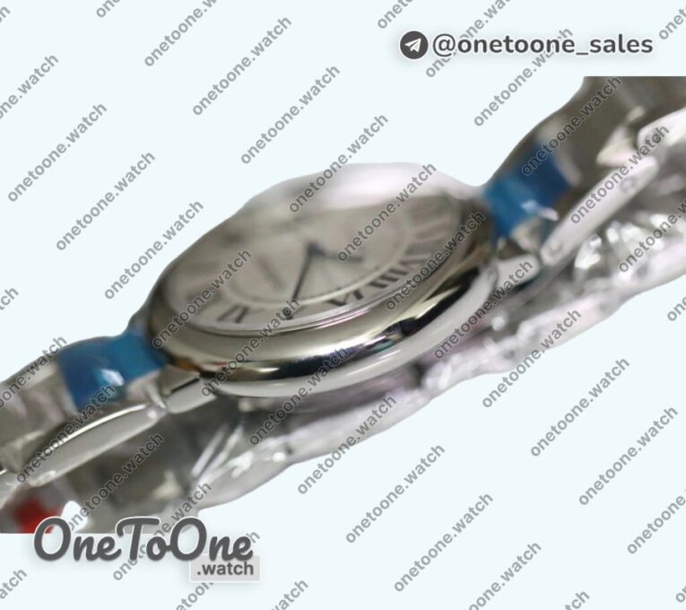 Реплика часов Cartier Balon Bleu Ladies 33mm Stainless steel White Dial Bracelet Japan NH05