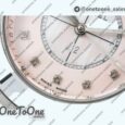 Реплика часов Chanel J12 Ladies 33mm Ceramic Pink MOP Dial Diamonds Marker Bracelet EAST Swiss Qtz