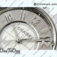 Реплика часов Chanel J12 Ladies 33mm Ceramic White/Grey Dial Bracelet EAST Swiss Qtz