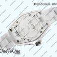 Реплика часов Chanel J12 Ladies 33mm Ceramic White/Grey Dial Bracelet EAST Swiss Qtz