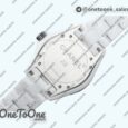Реплика часов Chanel J12 38mm Ceramic White Dial Diamonds Marker Bracelet