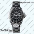 Реплика часов Chanel J12 38mm Ceramic Black Dial Bracelet