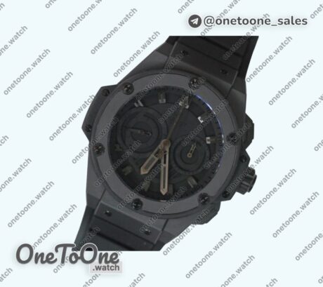 Реплика часов Hublot Big Bang King Power PVD Black Rubber Strap Asia 7750