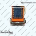 Реплика часов Omega Planet Ocean Master Chronometer Stainless steel Blue/Orange Polished Bezel White Dial Rubber Strap V4