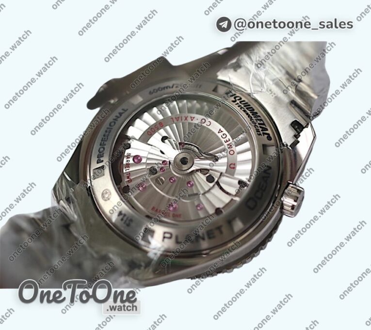 Реплика часов Omega PLANET OCEAN 45MM Titanium Top-tier Копия один в один Blue Dial On Ti Bracelet
