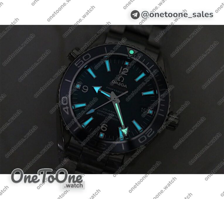 Реплика часов Omega PLANET OCEAN 45MM Titanium Top-tier Копия один в один Blue Dial On Ti Bracelet