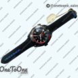 Реплика часов Omega Planet Ocean 45.5mm ETNZ "Deep Black" Real Ceramic Top-tier Копия один в один on Black Nylon Strap