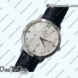 Реплика часов Omega De Ville Prestige Real PR Stainless steel Top-tier Копия один в один Black&White Dial Stainless steel Markers Leather Strap MIYOTA 9015