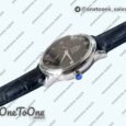 Реплика часов Omega De Ville Prestige Real PR Stainless steel Top-tier Копия один в один Black&White Dial Stainless steel Markers Leather Strap MIYOTA 9015