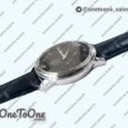Реплика часов Omega De Ville Prestige Real PR Stainless steel Top-tier Копия один в один Black&White Dial Stainless steel Markers Leather Strap MIYOTA 9015