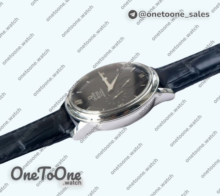 Реплика часов Omega De Ville Prestige Real PR Stainless steel Top-tier Копия один в один Black&White Dial Stainless steel Markers Leather Strap MIYOTA 9015
