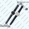 Реплика часов Omega De Ville Prestige Real PR Stainless steel Top-tier Копия один в один Black&White Dial Stainless steel Markers Leather Strap MIYOTA 9015