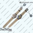 Реплика часов Omega De Ville Prestige Real PR Stainless steel Top-tier Копия один в один Black&White Dial Stainless steel Markers Leather Strap MIYOTA 9015