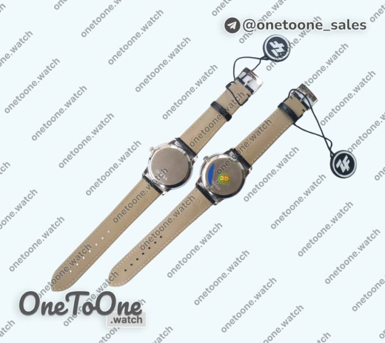 Реплика часов Omega De Ville Prestige Real PR Stainless steel Top-tier Копия один в один Black&White Dial Stainless steel Markers Leather Strap MIYOTA 9015