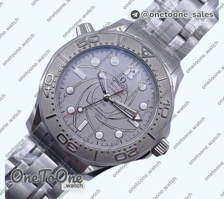 Реплика часов Omega Seamaster 007 Neiman Marcus Stainless steel Grey Dial Bracelet